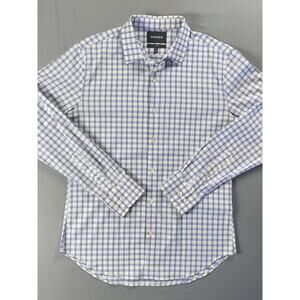 Bonobos Slim Fit Stretch Nylon Long Sleeve Button Front Sport Shirt. Men's M EUC